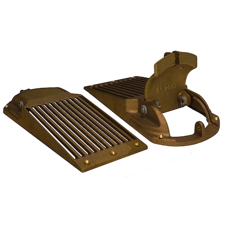 Bronze Slotted Hull Scoop Strainer W/Access Door F/Up To 1-1/4